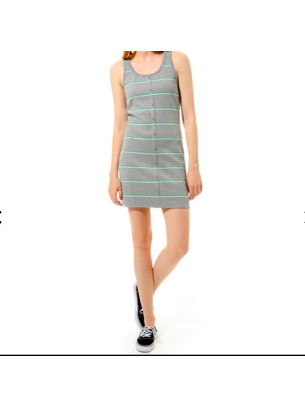 Vans Lineation Tank Dress Small Skater Girl Y2K Racerback Striped Mini Dress